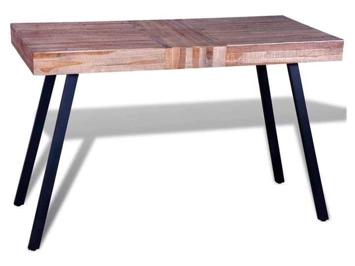 vidaXL Stół z odzyskanego drewna tekowego Wysokość 76 cm Drewno Pomieszczenie Stoły do jadalni Średnica