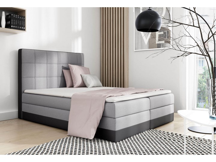 Łóżko kontynentalne 160x200 LORICE/ z pojemnikiem Kategoria Łóżka do sypialni Tkanina Rozmiar materaca 160x200 cm