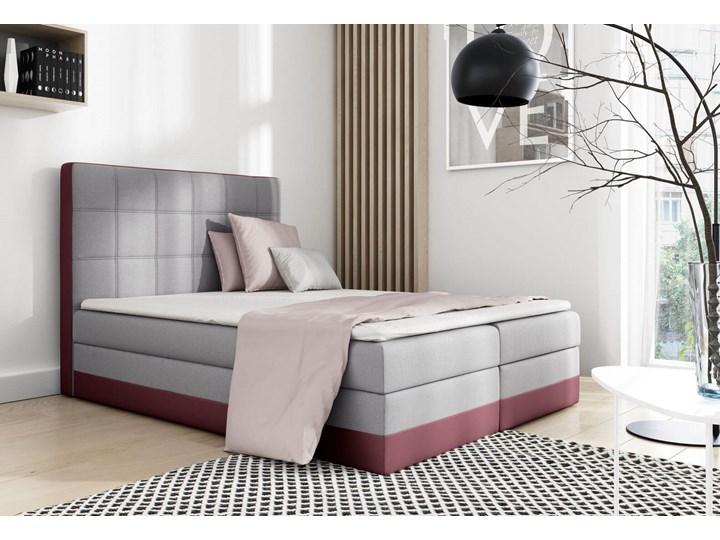 Łóżko kontynentalne 200x200 LORICE/ z pojemnikiem Liczba miejsc Dwuosobowe Tkanina Kategoria Łóżka do sypialni