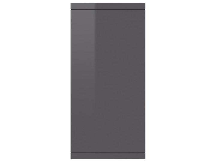 vidaXL Szafka na wysoki połysk, szara, 88 x 30 x 65 cm, płyta wiórowa Płyta MDF Szerokość 88 cm Szerokość 105 cm Styl Minimalistyczny Głębokość 30 cm Z szafkami i szufladami Kategoria Komody