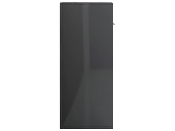 vidaXL Szafka na wysoki połysk, szara, 60 x 30 x 75 cm, płyta wiórowa Z szafkami Płyta MDF Głębokość 30 cm Pomieszczenie Garderoba Szerokość 105 cm Szerokość 60 cm Styl Minimalistyczny