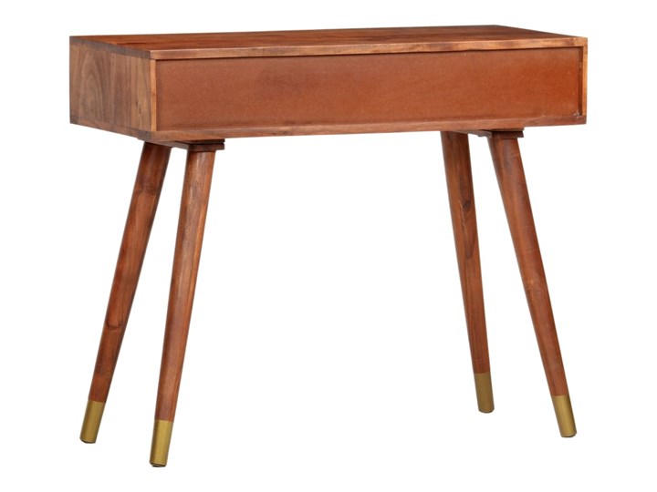 vidaXL Stolik typu konsola, 90 x 35 x 76 cm, lite drewno akacjowe Z szufladą Wysokość 35 cm Szerokość 90 cm Głębokość 35 cm Pomieszczenie Salon