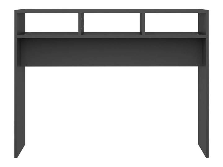vidaXL Stolik konsolowy, szary, 105x30x80 cm, płyta wiórowa Głębokość 30 cm Szerokość 105 cm Z półką Pomieszczenie Przedpokój
