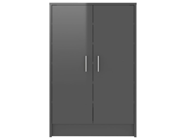 vidaXL Szafka na buty, szara z połyskiem, 60x35x92 cm, płyta wiórowa Płyta meblowa Płyta laminowana Głębokość 35 cm Płyta MDF Szerokość 60 cm Kategoria Szafki i regały