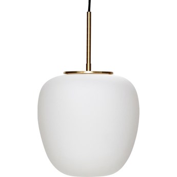 Lampa wisząca metalowa biała Ø30x28 cm