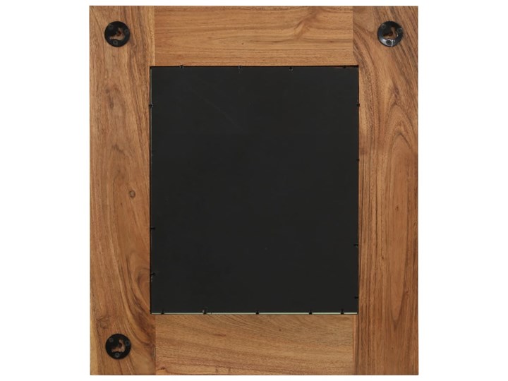 vidaXL Lustro z ramą z litego drewna akacjowego, 50 x 50 cm Kwadratowe Pomieszczenie Przedpokój