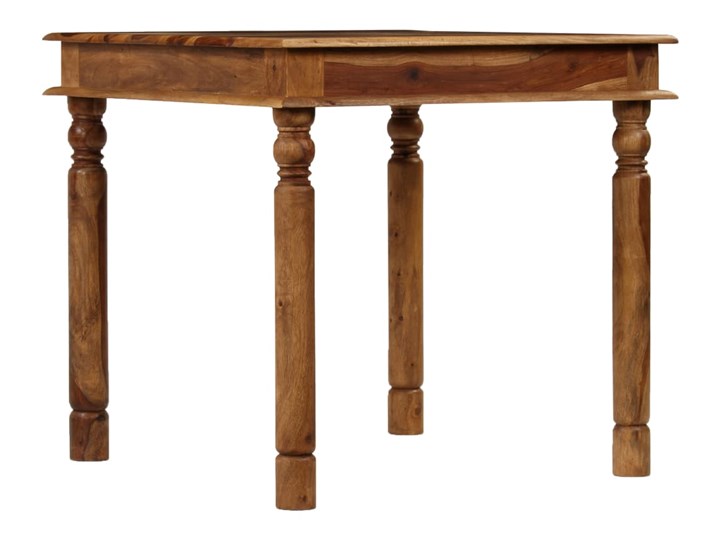 vidaXL Stół do jadalni z litego drewna sheesham, 80 x 80 x 77 cm Drewno Liczba miejsc Do 4 osób Styl Rustykalny