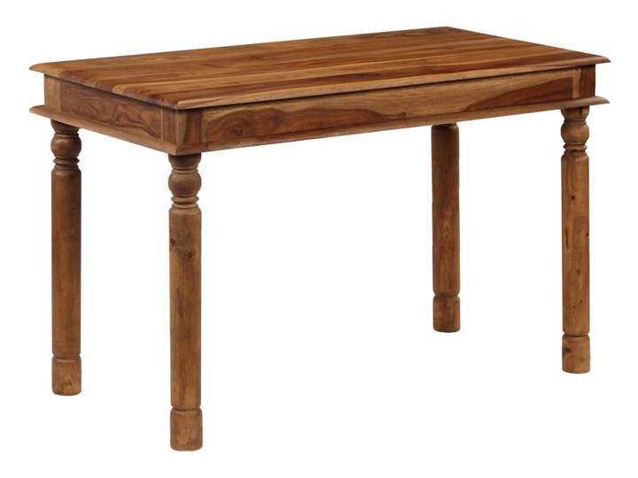 vidaXL Stół do jadalni z litego drewna sheesham, 120 x 60 x 77 cm Drewno Styl Rustykalny
