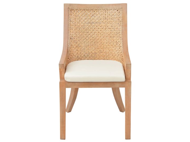 vidaXL Krzesła stołowe, 4 szt., rattan i lite drewno mango Szerokość 54 cm Głębokość 66 cm Wysokość 93 cm Wysokość siedziska 45 cm