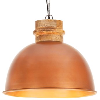 vidaXL Wisząca lampa industrialna, kolor miedzi, okrągła, 50 cm, E27