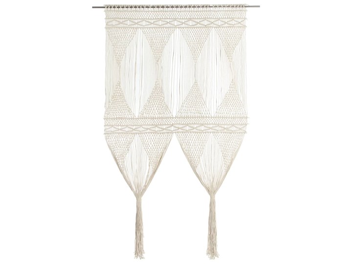 vidaXL Zasłona z makramy, 140 x 240 cm, bawełna Typ Zasłony gotowe Zasłona sznurkowa 140x240 cm Pomieszczenie Sypialnia