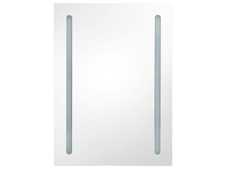 vidaXL Szafka łazienkowa z lustrem i LED, lśniąca czerń, 50x13x70 cm Szafki Wiszące Głębokość 13 cm Szerokość 50 cm Kategoria Szafki stojące