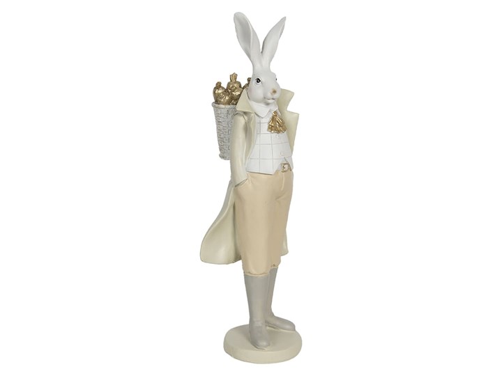 Figurka dekoracyjna w kolorze kremowym - 11 x 37 x 10 cm Kolor Beżowy