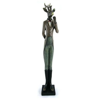 Figurka Pan Jelonek w brązowym fraku 54cm