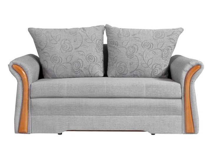 Elegancka rozkładana sofa, wersalka z możliwością wyboru tkaniny i koloru wybarwienia drewna - PRATO Funkcje Z funkcją spania Stała konstrukcja Szerokość 155 cm Głębokość 95 cm Styl Tradycyjny