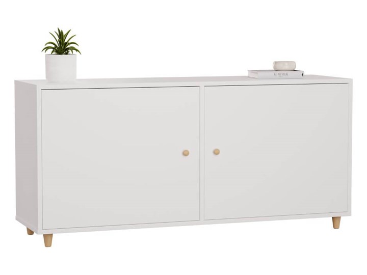 YRKE - Komoda skandynawska biała - Kolekcja SCANDI Głębokość 40 cm Pomieszczenie Sypialnia Wysokość 66 cm Szerokość 140 cm Pomieszczenie Salon