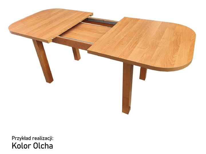 STÓŁ ROZKŁADANY 150X90CM (NR 12) OWAL, LAMINAT / WKŁADKA 40CM, NOGI PROSTE Drewno Liczba miejsc Do 6 osób