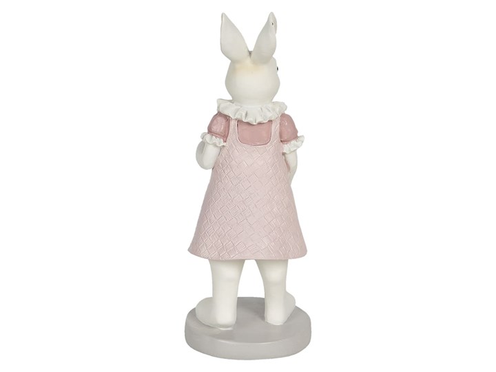 Figurka dekoracyjna w kolorze jasnoróżowym - 9 x 20 x 8 cm Kategoria Figury i rzeźby Kolor Szary