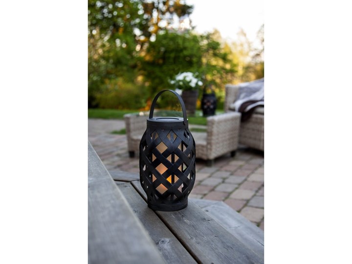 Czarny lampion Star Trading Flame Lantern, wys. 23 cm Kategoria Świeczniki i świece