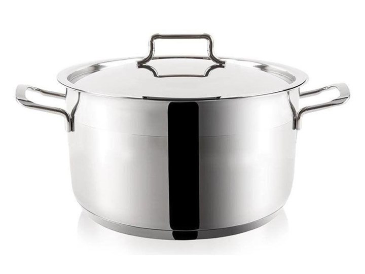 Garnek stalowy z pokrywką 18/10 premium 8,5 l orion kod: O-110388 Stal nierdzewna Kategoria Garnki Kolor Szary