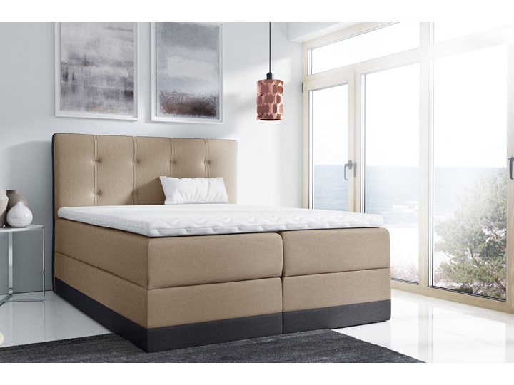 Łóżko kontynentalne 120x200 ROYAL / z pojemnikiem Tkanina Rozmiar materaca 120x200 cm Kategoria Łóżka do sypialni