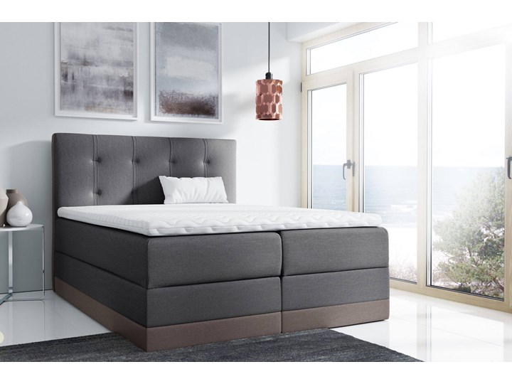Łóżko kontynentalne 120x200 ROYAL / z pojemnikiem Tkanina Rozmiar materaca 120x200 cm