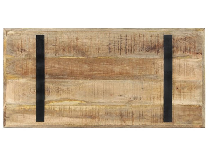 vidaXL Stół jadalniany, 120x60x76 cm, surowe drewno mango Stal Pomieszczenie Stoły do jadalni