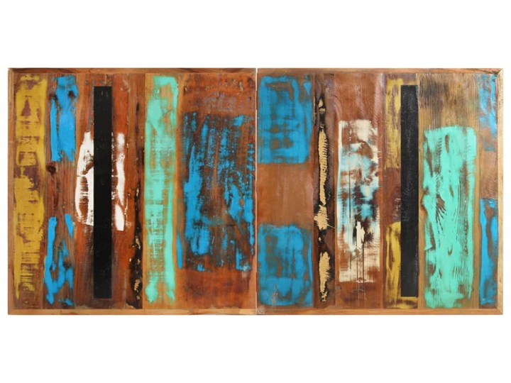 vidaXL Stół jadalniany, 140 x 70 x 76 cm, lite drewno odzyskane Stal Długość(n) 140 cm