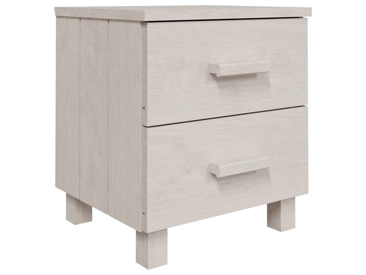 vidaXL Szafka nocna, biała, 40x35x44,5 cm, lite drewno sosnowe Wysokość 45 cm Szerokość 40 cm Sosna Nocne Płyta laminowana Głębokość 35 cm Płyta MDF Pomieszczenie Sypialnia Typ Nocne