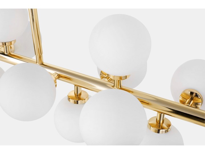 LAMPA WISZĄCA SUFITOWA NOWOCZESNA ZŁOTA PETRICA W16 LUMINA DECO Pomieszczenie Salon Metal Lampa z kloszem Szkło Lampa z abażurem Kategoria Lampy wiszące