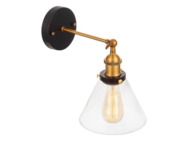 KINKIET LAMPA ŚCIENNA LOFT NUBI Kategoria Lampy ścienne  Kinkiet z kloszem Metal Szkło Kinkiet z abażurem Styl Industrialny