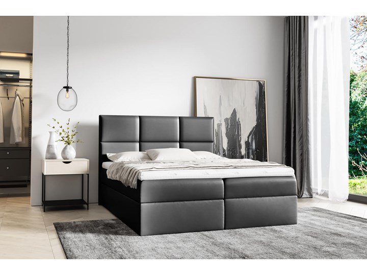 Łóżko kontynentalne 180x200 IMBIR / z pojemnikiem Tkanina Rozmiar materaca 180x200 cm