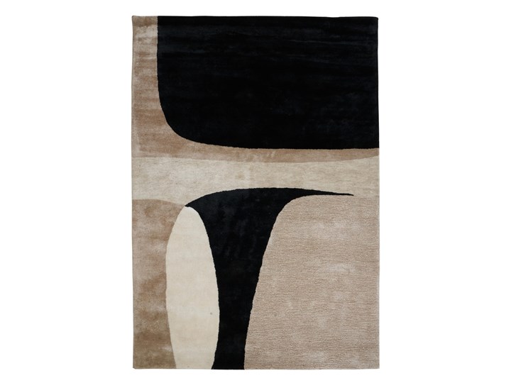 Dywan JAZZ beżowo-czarny carpet decor Wełna 160x230 cm Dywany 200x300 cm Wiskoza Kolor Beżowy