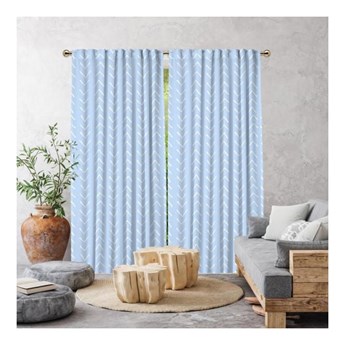 Niebieska zasłona 260x140 cm – Cipcici