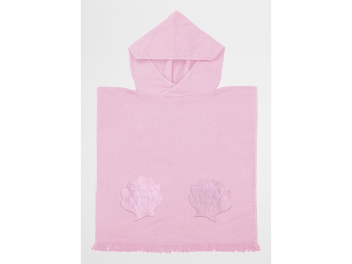 Różowy dziecięcy ręcznik plażowy z kapturem Sunnylife Mermaid, 3-6 lat Dziecięce Bawełna Ręcznik kąpielowy Ręcznik z kapturkiem Kategoria Ręczniki