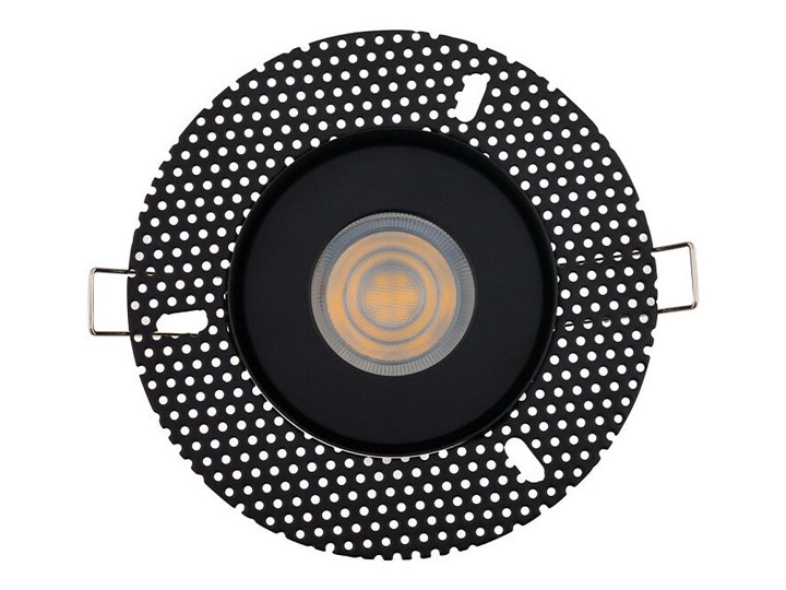 Schodowa lampa czarna Echo 8372 okrągły wpust punktowy metalowy Oprawa schodowa Okrągłe Kolor Czarny