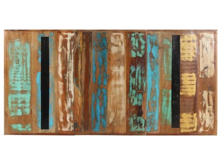 vidaXL Stół jadalniany, 160 x 80 x 76 cm, lite drewno z odzysku Pomieszczenie Stoły do jadalni Stal Szerokość(n) 80 cm