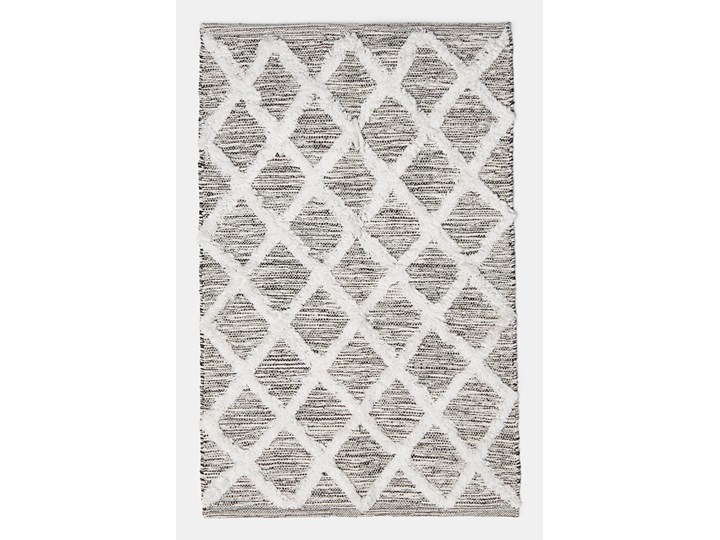 Sinsay - Dywan - Czarny Prostokątny Kategoria Dywany Dywany Bawełna Poliester 60x90 cm Wzór Geometryczny