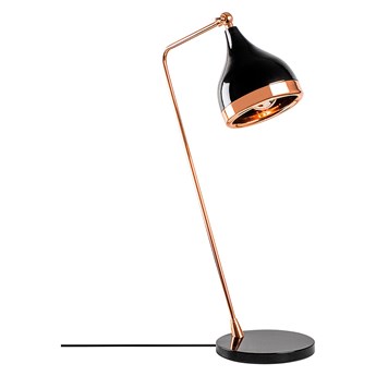 Lampa stołowa "Yildo" w kolorze miedziano-czarnym - wys. 60 cm