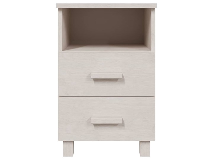 vidaXL Szafka nocna, biała, 40x35x62 cm, drewno sosnowe Płyta laminowana Sosna Nocne Głębokość 35 cm Szerokość 40 cm Płyta MDF Pomieszczenie Sypialnia