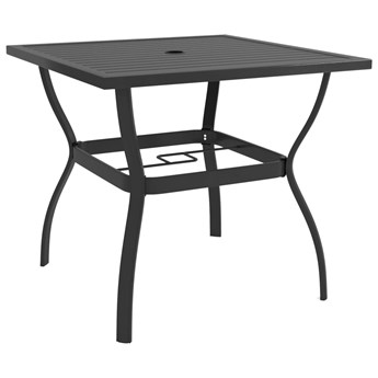 vidaXL Stół ogrodowy, antracytowy, 81,5 x 81,5 x 72 cm, stal