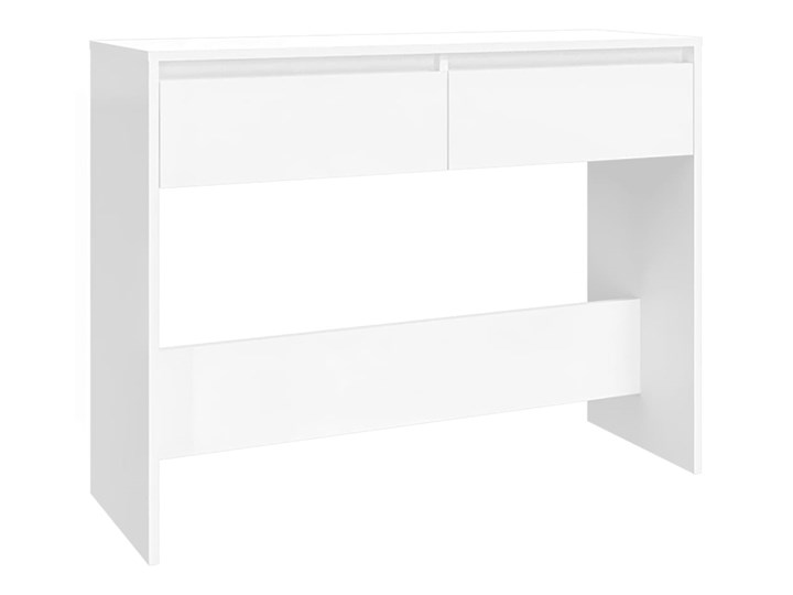 vidaXL Stolik konsolowy, biały, 100x35x76,5 cm, płyta wiórowa Pomieszczenie Przedpokój