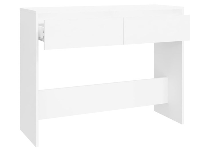 vidaXL Stolik konsolowy, biały, 100x35x76,5 cm, płyta wiórowa Pomieszczenie Salon