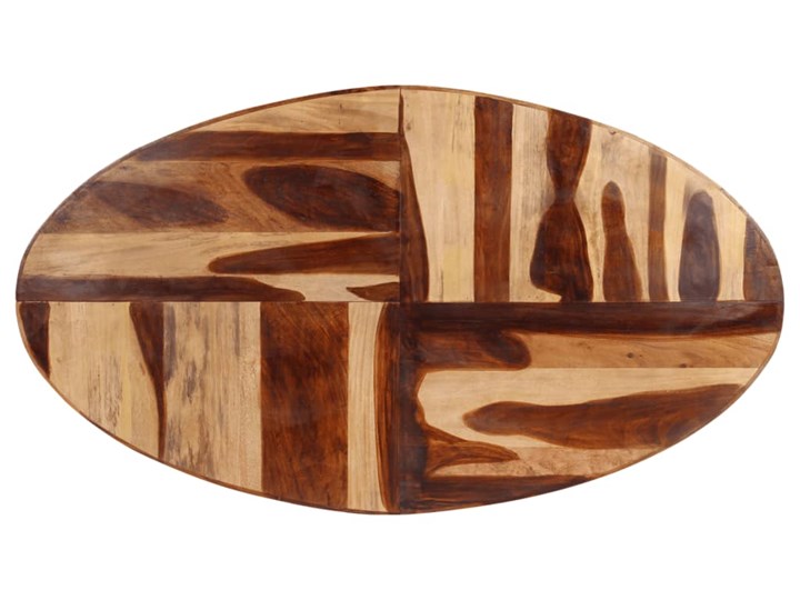 vidaXL Stół jadalniany, 160x90x75 cm, akacja stylizowana na sheesham Drewno Stal Pomieszczenie Stoły do jadalni