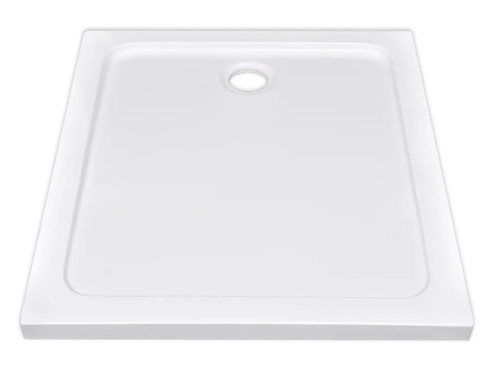 vidaXL Brodzik prysznicowy prostokątny, ABS, biały, 80 x 90 cm