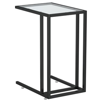 vidaXL Komputerowy stolik boczny, przezroczysty, 50x35x65 cm