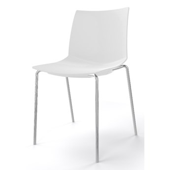 Krzesło kawiarniane KANVAS NA firmy GABER - Made in ITALY - Białe