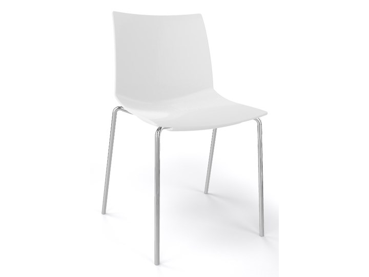 Krzesło kawiarniane KANVAS NA firmy GABER - Made in ITALY - Białe Metal Tworzywo sztuczne Głębokość 50 cm Szerokość 47 cm Wysokość 79 cm Rodzaj(n) Krzesła