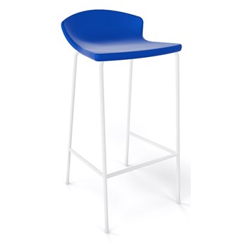 Krzesło barowe / HOKER EASY H67 firmy GABER - Made in ITALY - Ciemno Niebieskie