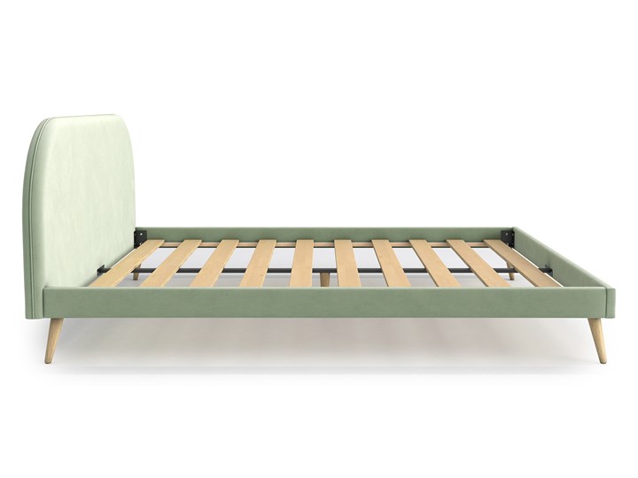 Łóżko Molly King Size, Pistachio Łóżko tapicerowane Tkanina Kategoria Łóżka do sypialni